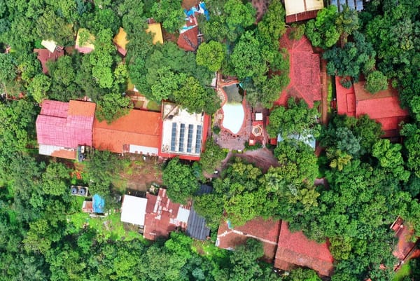 Green hills around Matheran near The Byke Heritage