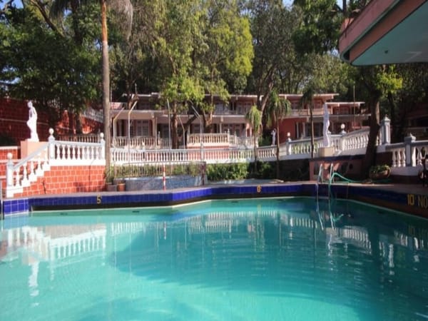 Swimming pool at The Byke Heritage, Matheran